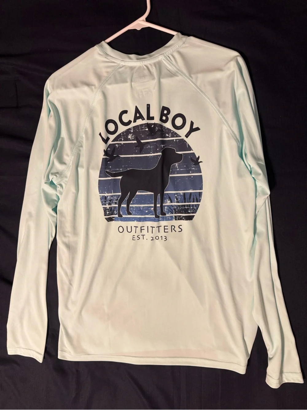 Local Boy Outfitters Men's Long-Sleeve Performance Shirt - Light Mint